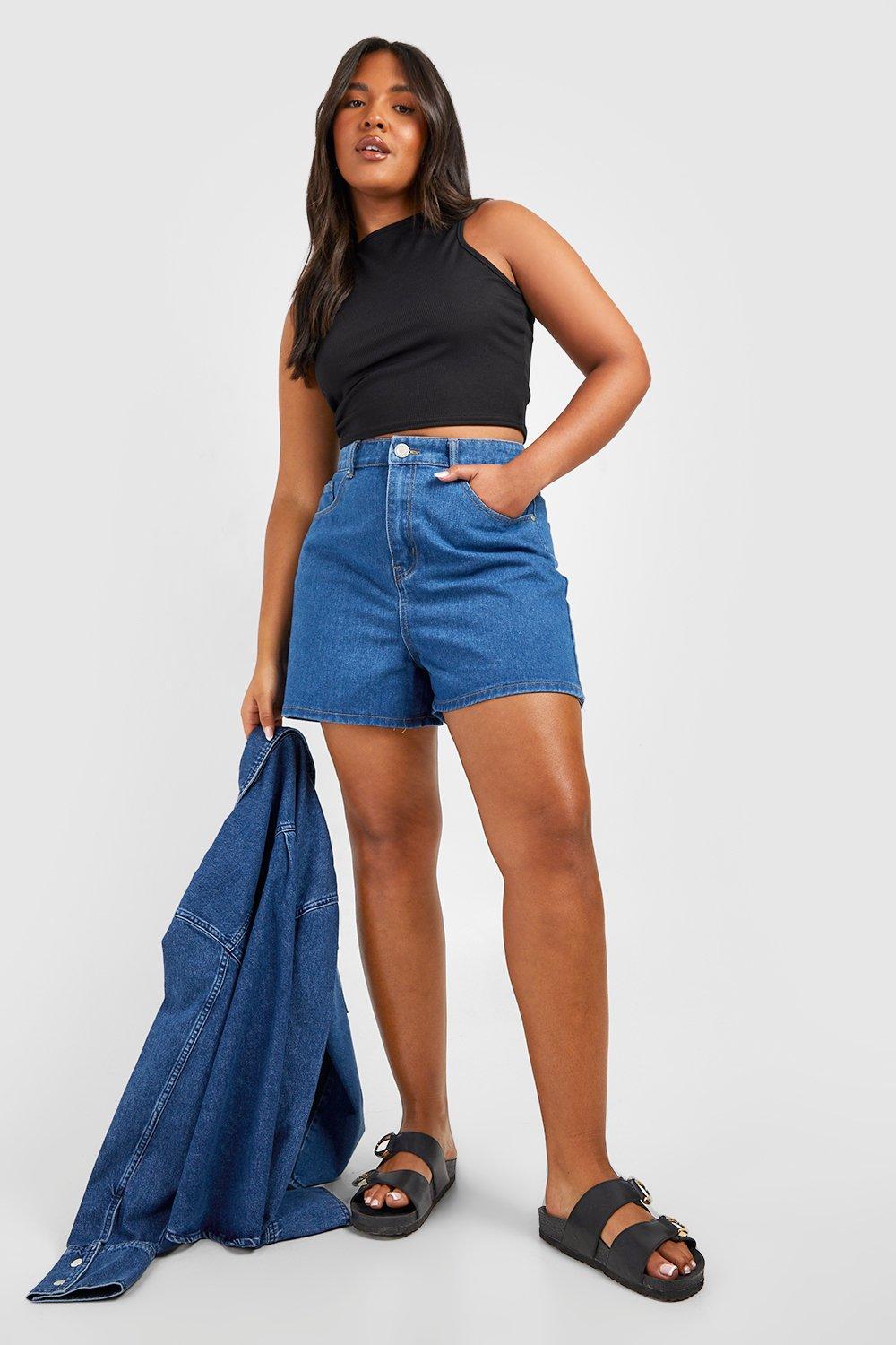 Boohoo clearance mom shorts